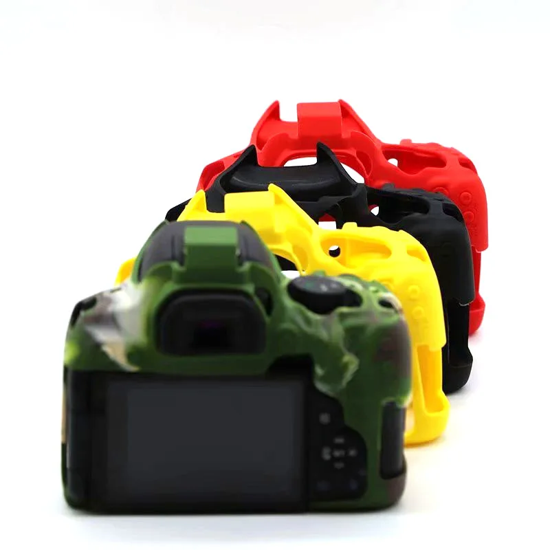Rubber Silicon Armor Skin Case Body Cover Protector for Canon EOS 850D Rebel T8i Kiss X10i DSLR Camera Shell Protective Soft Bag