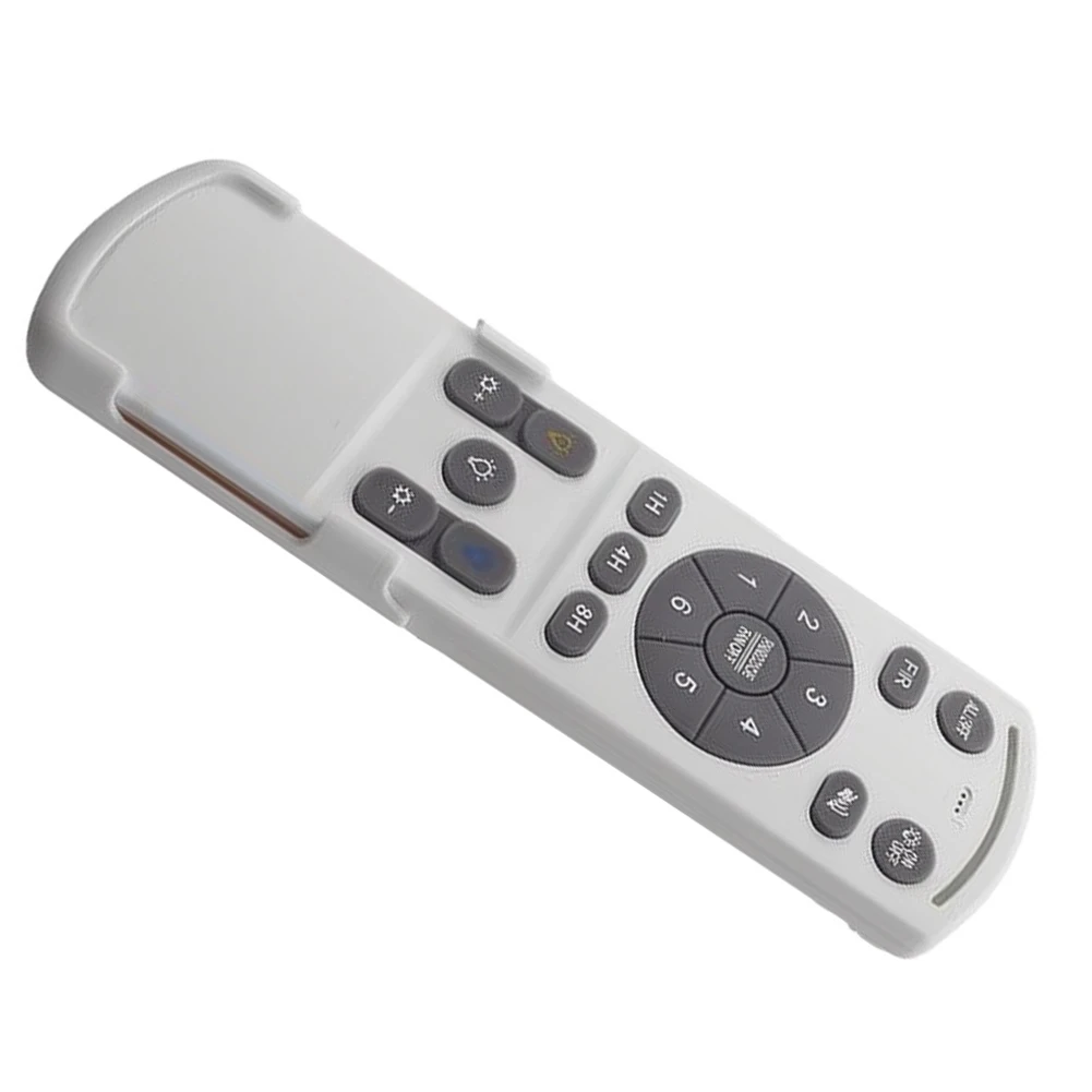 Ceiling Fan Remote Control White PC 14.5cm Handheld Light Controller For Home Bedroom Elegant Design 6 Speeds Timer Function