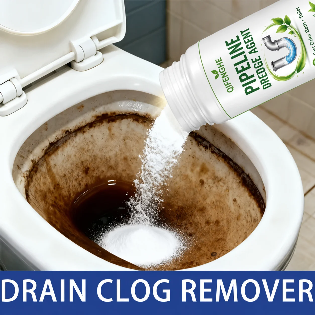 Multi-Purpose Kitchen Drain Unblocker Powder Dissolves Hair & Grease, Prevents Blockages, Easy to Use for Sink & Pipe Cleaning view 5