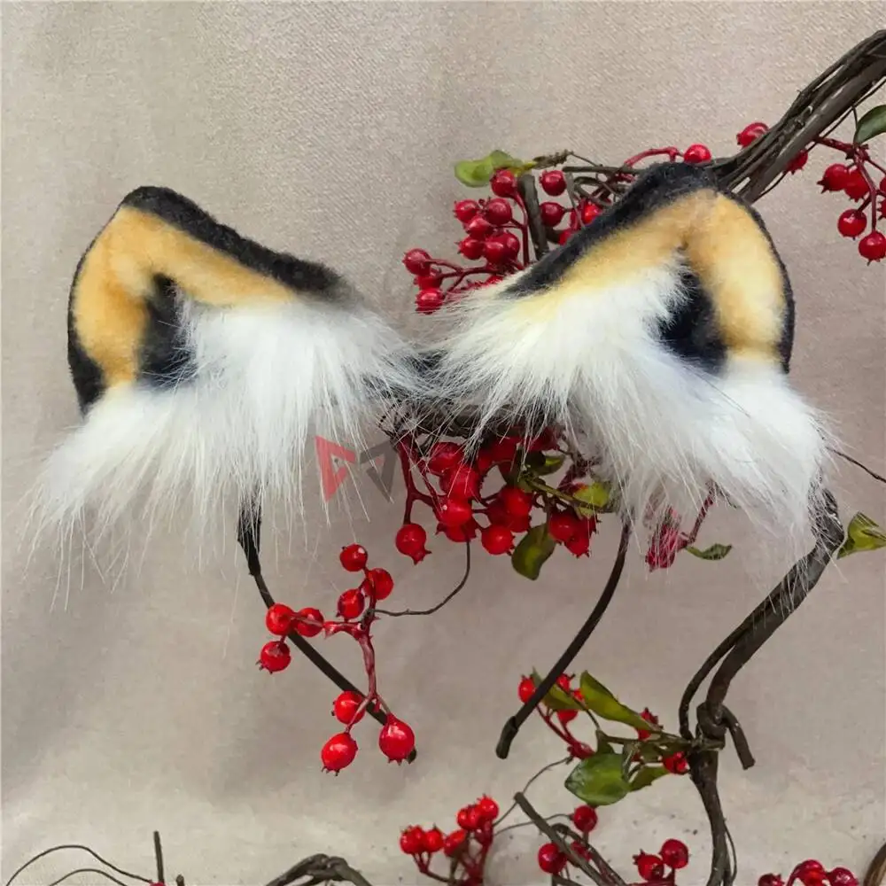 New Hand Made Work Halloween Panthera Pardus Tiger Ears Hairhoop Headwear Tail To Choose Costume Accessories Custom Made