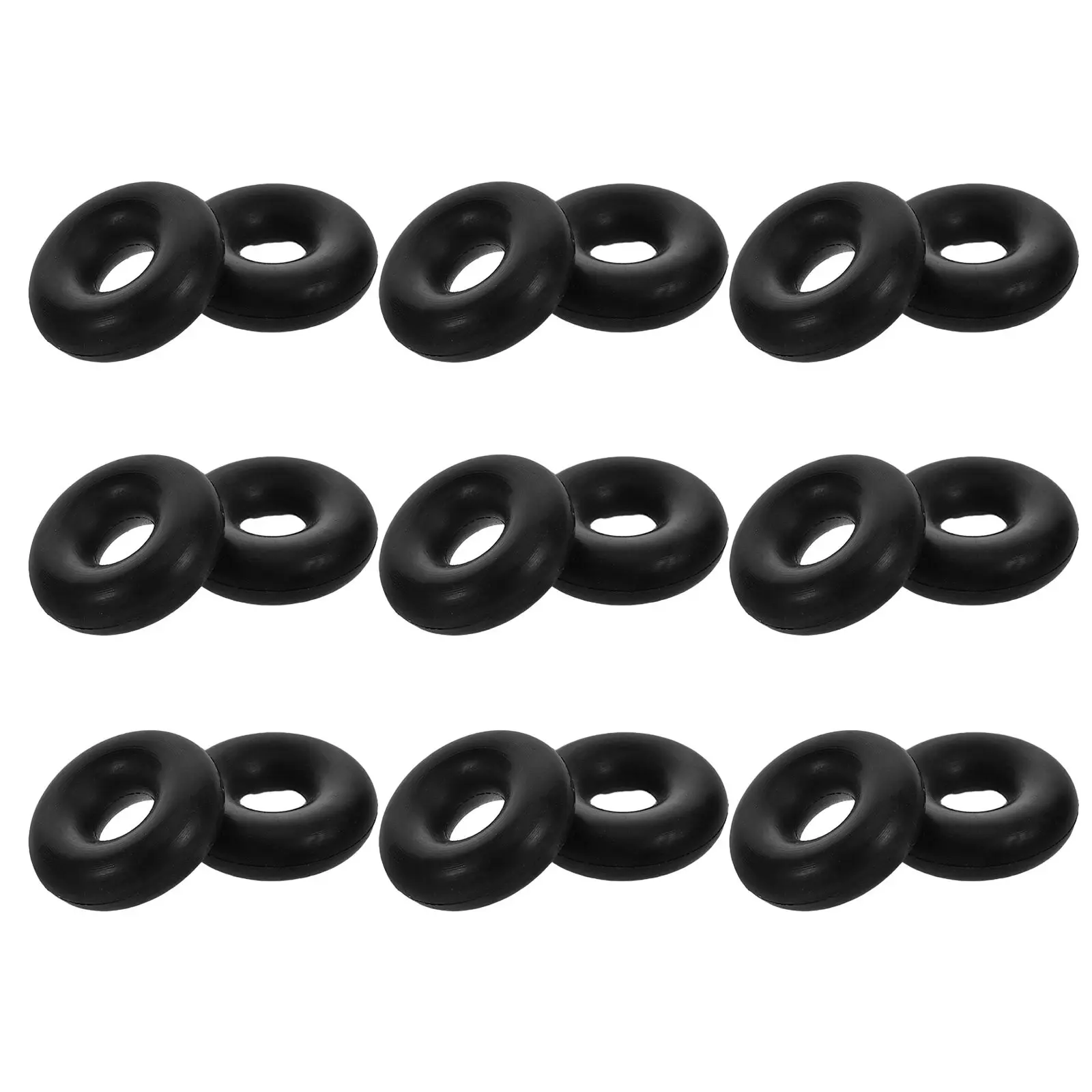 18Pcs Rubber Gym Cable Limit Rings Elastic Stopper Home Gym Pulley Accessories Fitness Equipment Cable Joint Replacement Parts