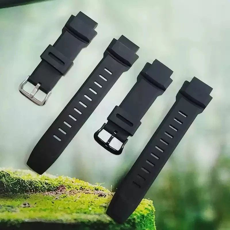 

Silicone WatchBand Rubber Sports Watch Strap For Casio PROTREK PRW-3500/2500/5100 PRG-260/550 Replacement Black Bracelet 18mm