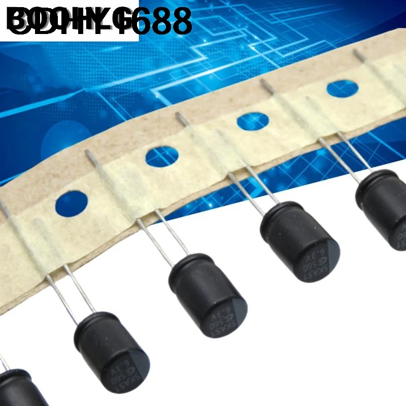 10 PZ YUBANG 560uf 6.3v 6.3v 560uf nero condensatore a stato solido a inserimento diretto resistente alle alte temperature con bassa esr