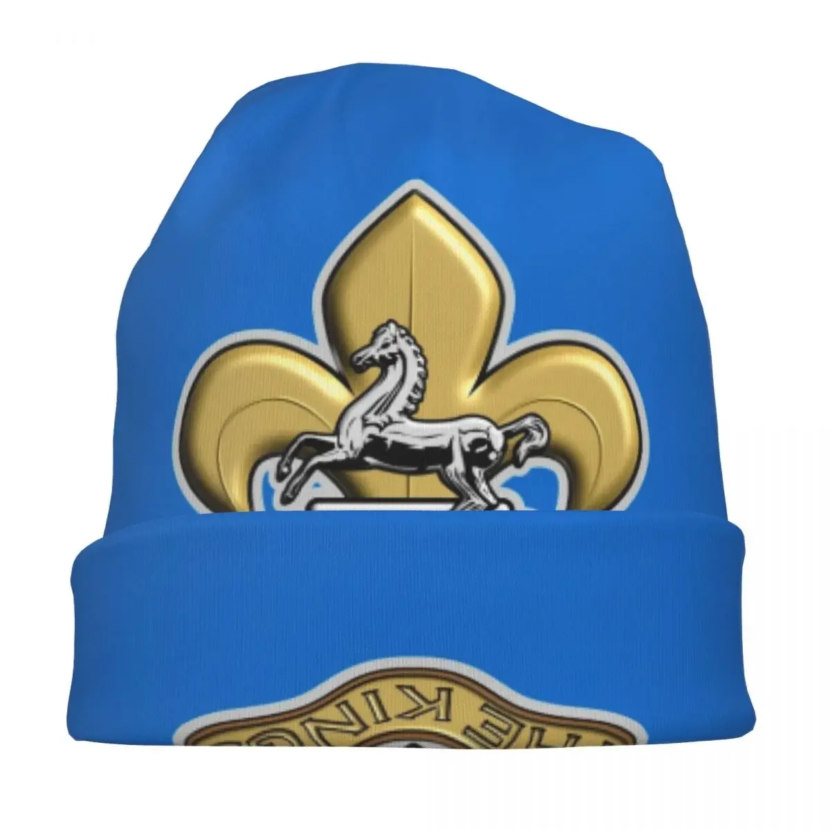 THE KING'S REGIMENT France Fleur De Lis Bonnet Hat Cool Outdoor Skullies Beanies Hat Unisex Warm Dual-use Caps image 2