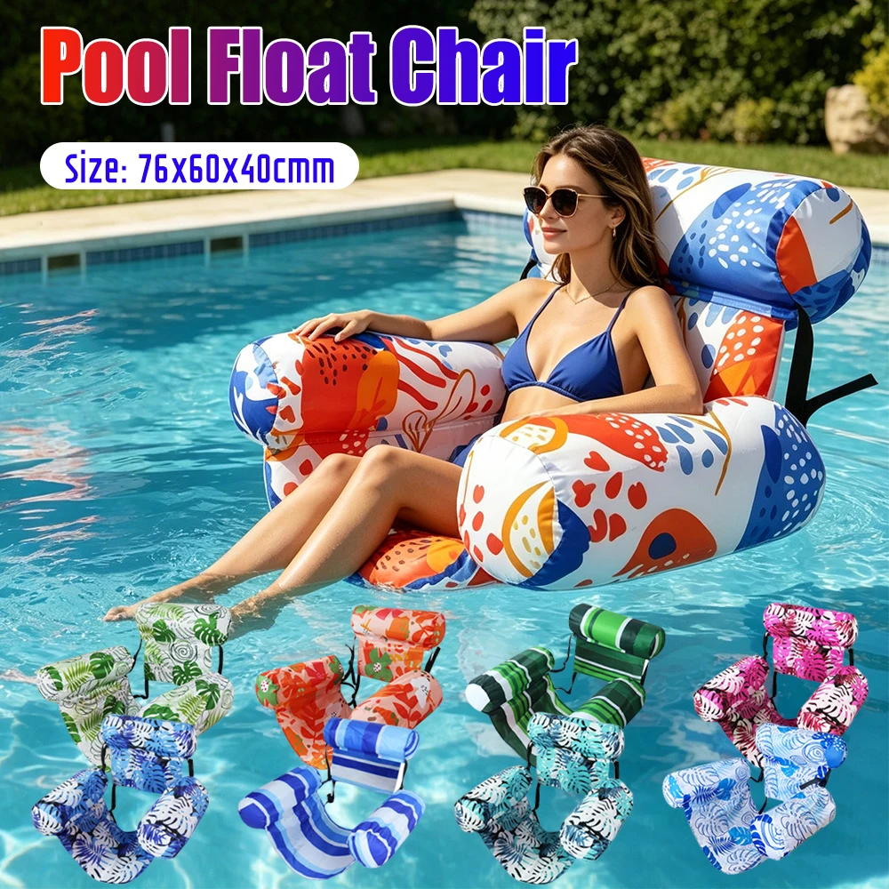 Pool Floats Inflatable Pool Float Floating Lounger Chair Pool Lounge Float Water Floating Recliner for Pool Water Fun Hammock