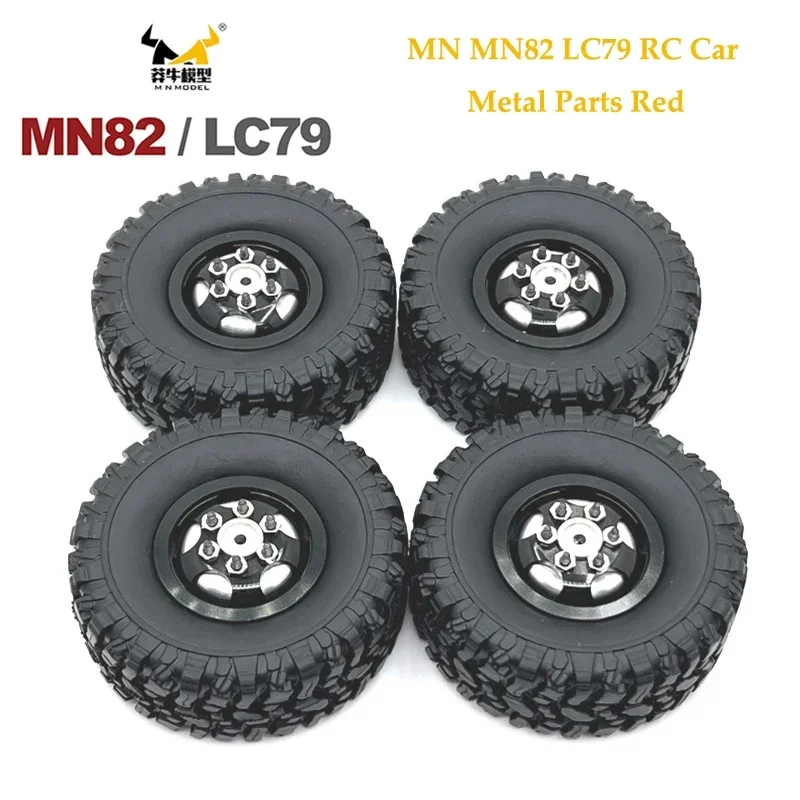 MN82 수정 섀시 키트, 금속 업그레이드 부품, 7 피스 세트, MN 모델 1/12 LC79 MN82 MN78 RC 자동차 자동차 액세서리에 적합