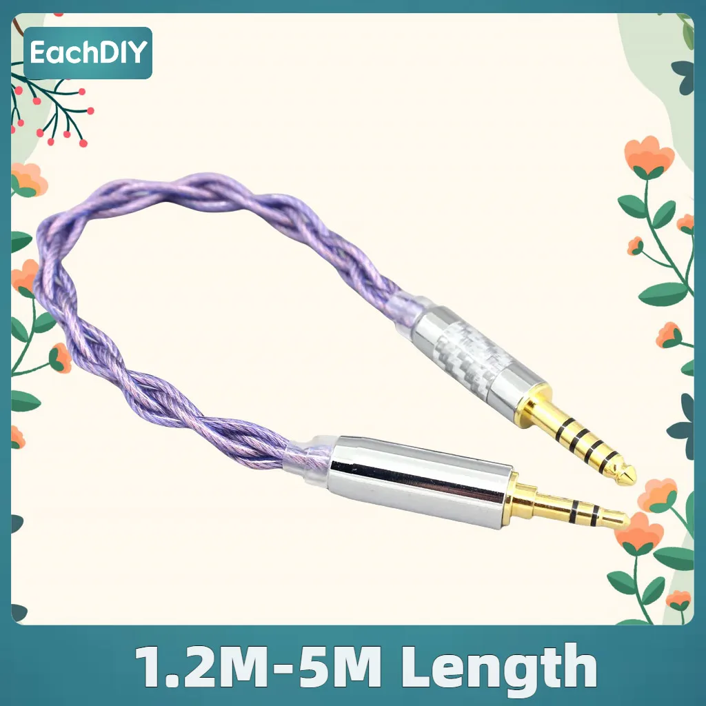 

litz 7N OCC Headphone Cable For 3.5m 2.5mm 4.4mm 6.5mm XLR To 4.4mm Male Ifi Zen Dac Type2 1.8mm 140 cores 7898