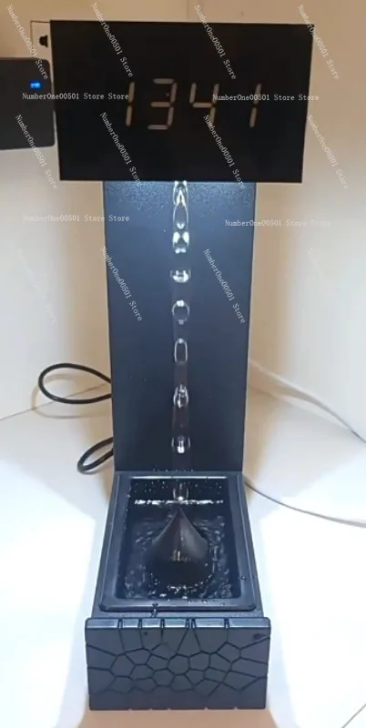 Anti Gravity Hourglass Floating Water Drop Desk Decor Office Stress Relief Creative Gift