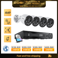 ZOSI 8CH 3K PoE Security Camera System 3K 5MP 8 Channel NVR 4MP HD Outdoor IP Cameras 25FPS Home CCTV Video Surveillance Kit