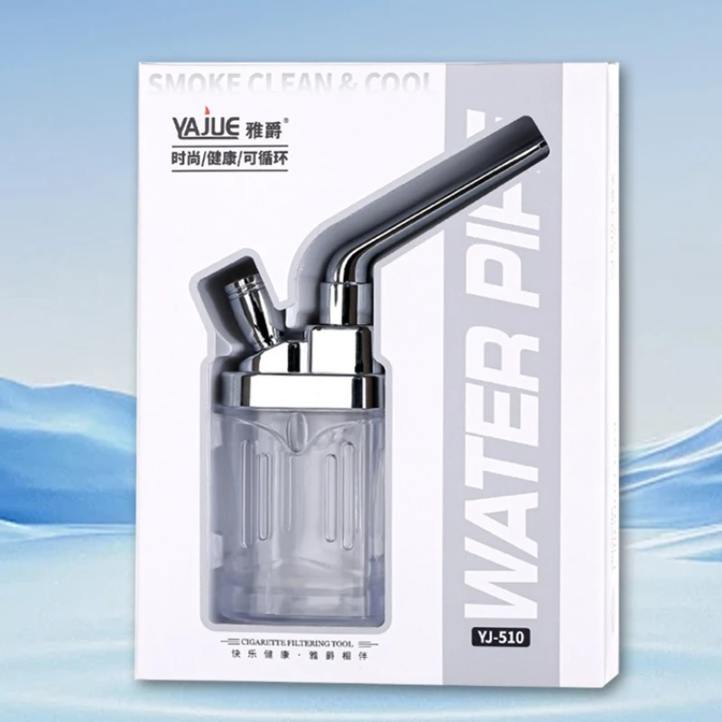 حامل أنابيب المياه لفلتر السجائر من الألومنيوم والبلاستيك المحمول للرجال، تنقية الدخان الصحي، جهاز تدخين متعدد الوظائف