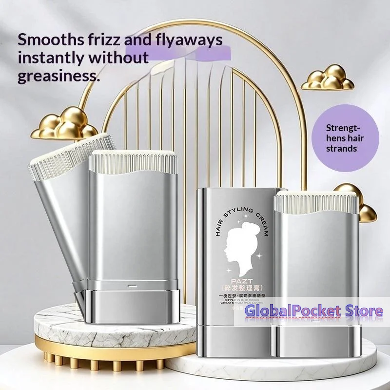 [TG823]Hair Wax Stick Tames Flyaways Frizz Adds Volume Styling Cream For Men Women Fixes Broken Short Hairs Flyaway Taming Stick