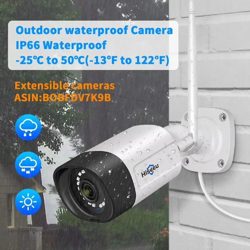 

5MP 16 CH На открытом воздухе Видеонаблюдение Wi-Fi NVR Набор Крытый 12-канальный комплект видеонаблюдения Беспроводные системы камер безопасности