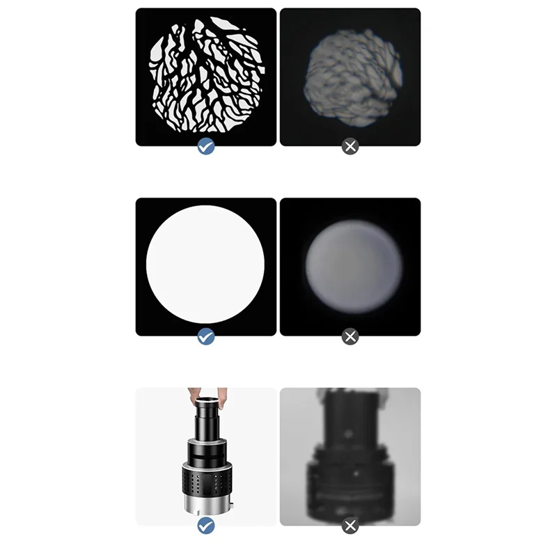 

【IN Stock】Optical Holder Projector Accessory Spotlight Cone Optical Photography Kit With Color Filters And 25 Gobos Metal Quali