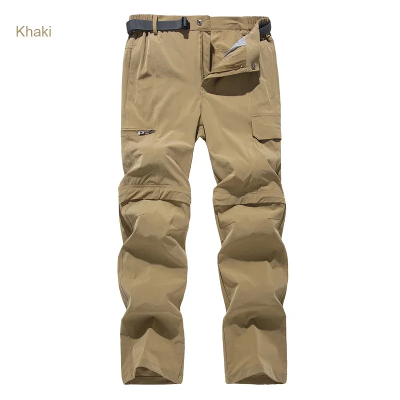 Men Outdoor Hiking Pants Summer Sport Quick Dry Lightweight Elastic Breathable Trousers Travel Camping Trekking Fishing