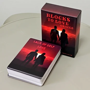 8.8*6.5 cm Aşk Blokları Oracle Güverte 64 Kart Nedir Engelleme Ikiz Alev Soulmate Aşk Bağlantısı Ruhu Tarot