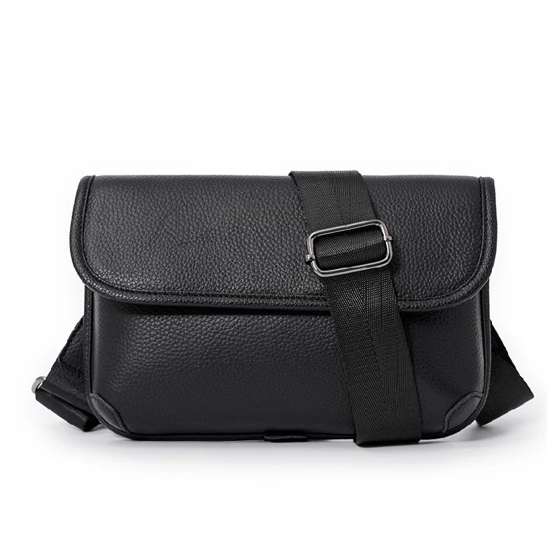 Bolsas Crossbody para Homens, 100% Couro Genuíno, Design De Marca, Pacotes De Peito De Negócios, Bolsa De Ombro De Compras, Transporte Da Gota, Nova Moda, 2024