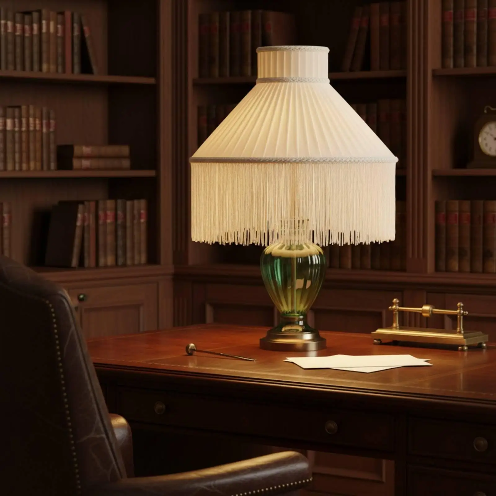 Classic Pleated Lamp Shade Cover Textile Fringe Lampshade for Floor Lamp Table Lamp E