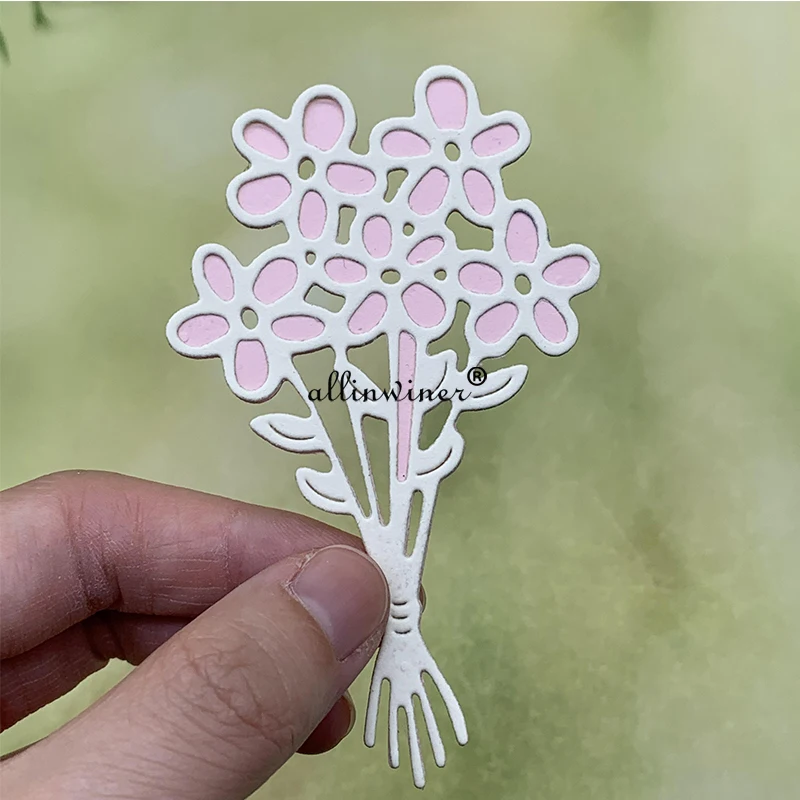 Bukiet kwiatów DIY Craft Metal Cutting Die Scrapbook Embossed Paper Card Album Craft Template Stencil Dies