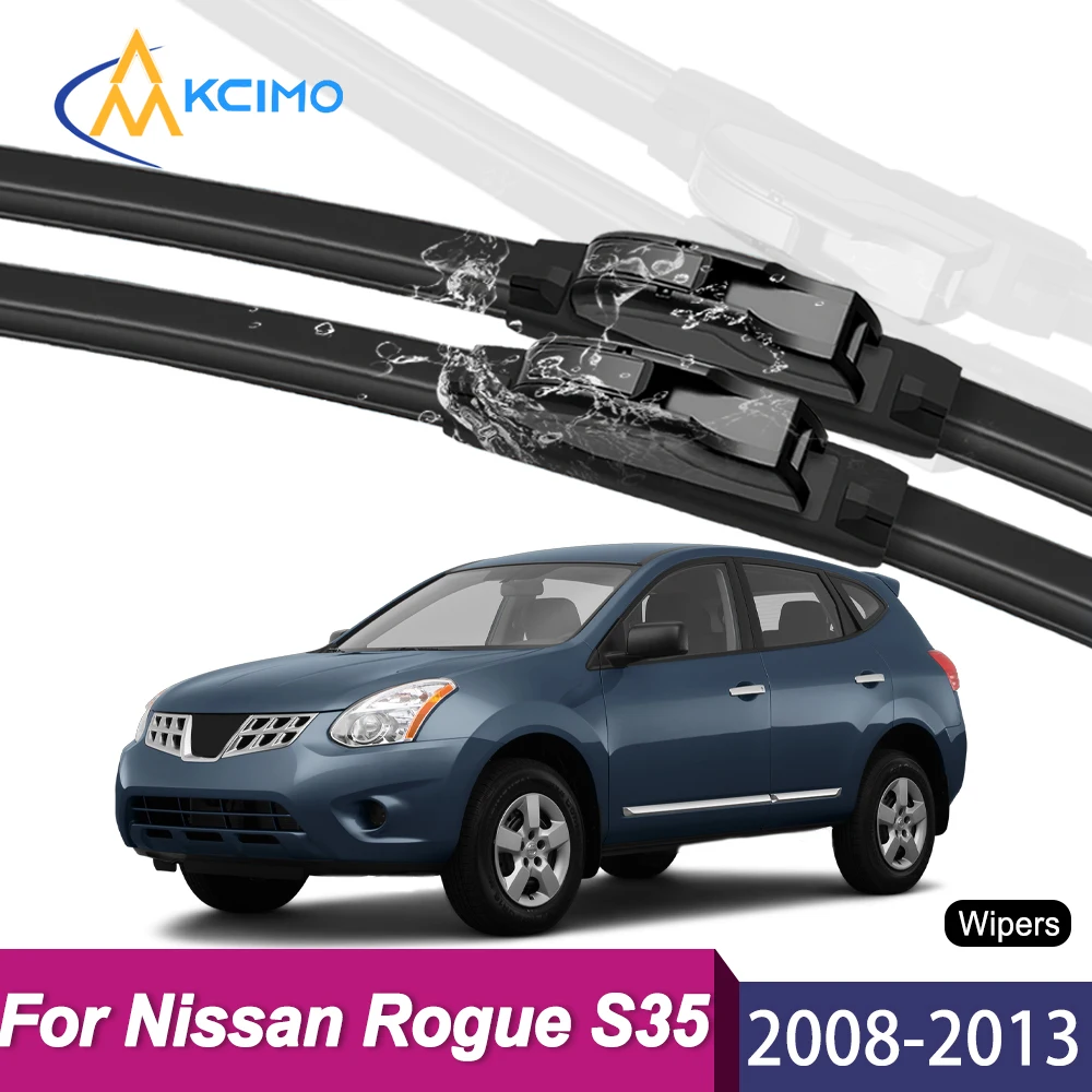 

2PCS Wiper Blades for Nissan Rogue S35 2008–2013 High Efficiency Low Noise Long Durability
