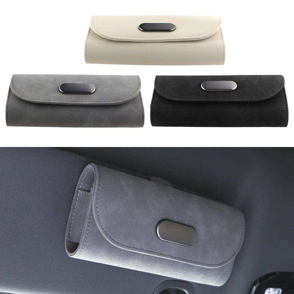 Auto Brillenetui für Audi Q3 Q5 SQ5 Q7 A1 A3 S3 A4 A6 A7 S6 S7 S4 RS4 A5 S5 Sonnenbrillenhalter Sonnenbrillen Aufbewahrungsbox Organizer