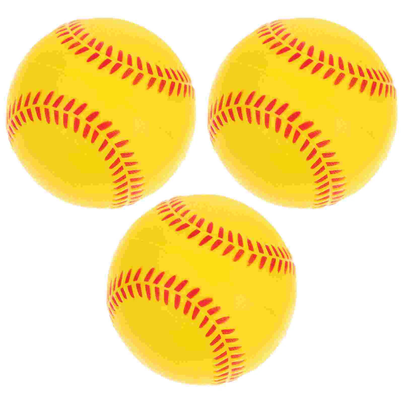 6 Pcs PU Sponge Training Baseball Foam Softballs Pitching Practice Soft Baseballs Children Toys Outdoor Sports Equipment