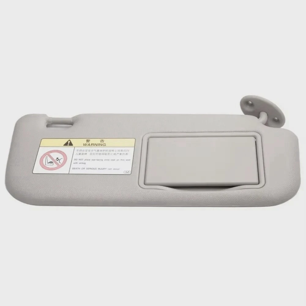 Grey Beige Left Right Sun Visor with Makeup Mirror for Toyota Corolla 2014 2015 2016 2017 2018 OEM 74320-02K90 74310-02K90