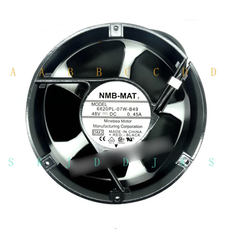 M  New NMB 6820PL-07W-B49 48V 0.45A 3-wire cooling fan