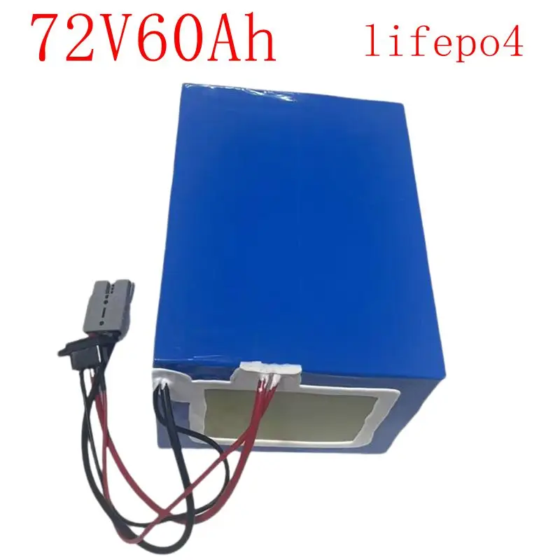 

JR lithium 72V 60Ah lifepo4 battery pack BMS 24S 76.8V deep cycle 170*265*340mm for 5000W 3500W bike scooter Motorcycle