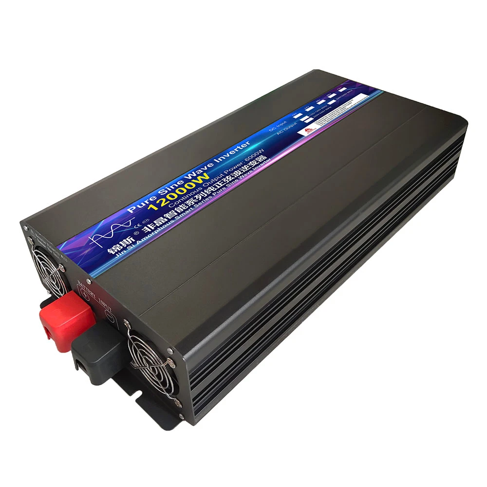 

2026 Hot Sale AC 220V 8000W 10000W 12000W Pure Sine Wave Solar Power Inverter Transformer Voltage Frequency Converter