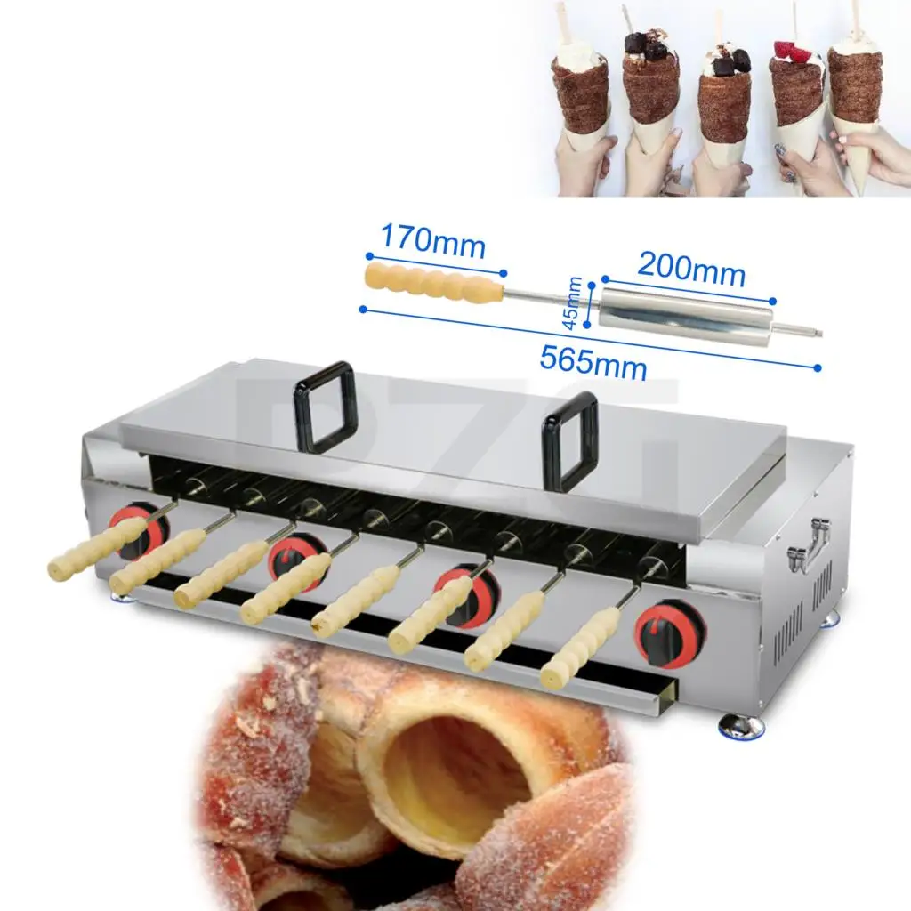 Commercial Kurtos Kalacs Baking Roller Chimney Cakes Oven With Stainless Steel Rolls