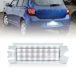 For Dacia Sandero Logan II 2013-UP White LED Number License Plate Light Replace OEM 8200957874