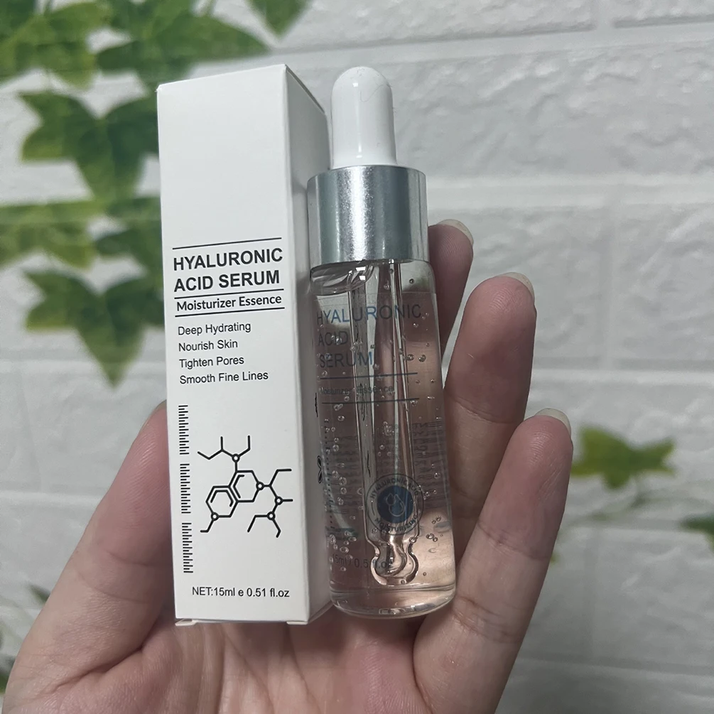 15ml CUSTOM BULK Hyaluronic Acid LIP Serum ฉลากส่วนตัวริมฝีปาก Essence Smooth Fine Lines บํารุงผิว Moisture แต่งหน้ามังสวิรัติ