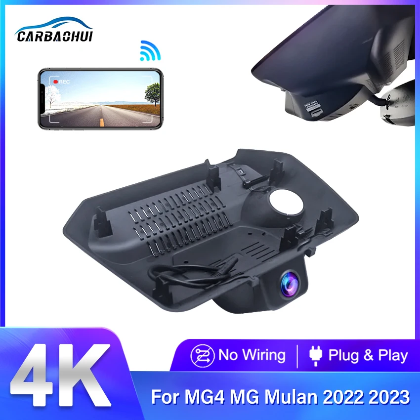 

For MG4 MG MULAN 2022 2023 Front and Rear 4K Dash Cam for Car Camera Recorder Dashcam WIFI Car Dvr Recording Devices Accessories