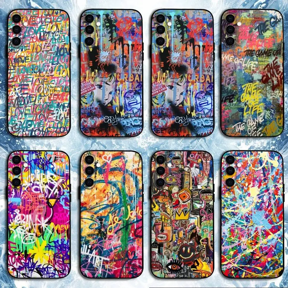 

Graffiti Art Cool Thing Phone Case For Samsung Galaxy A73,A72,A71,A70,A53,A52,A51,Others Soft Black Shell
