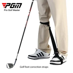 Cinta de corrección de pies de Golf PGM para principiantes, soporte de piernas, cinturón de corrección de postura, correa de pie, Ayuda de entrenamiento, práctica de Golf, nuevo