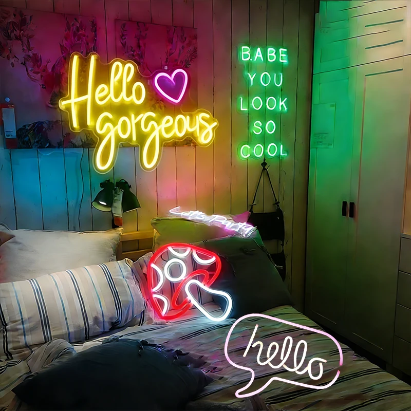 

Неоновые вывески для декора стен, спальни, свадьбы, дня рождения, домашнего бара, игровой комнаты, светодиодные неоновые световые вывески, подарки для женщин и мужчин