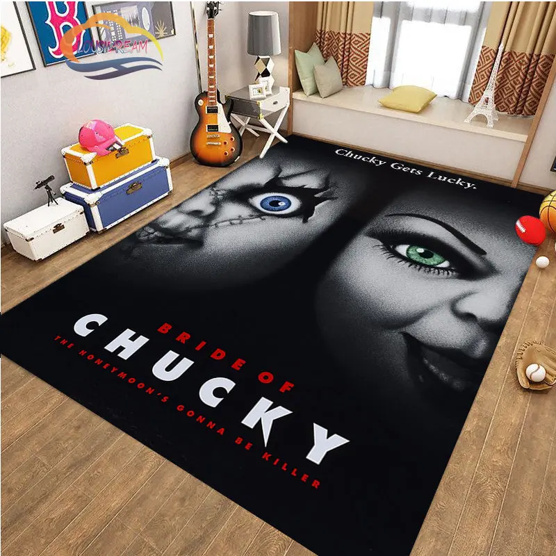 Horror Movie series Child's Play Carpet and rug Cartoon Chucky living room  bedroom large area decorate floor mat soft 