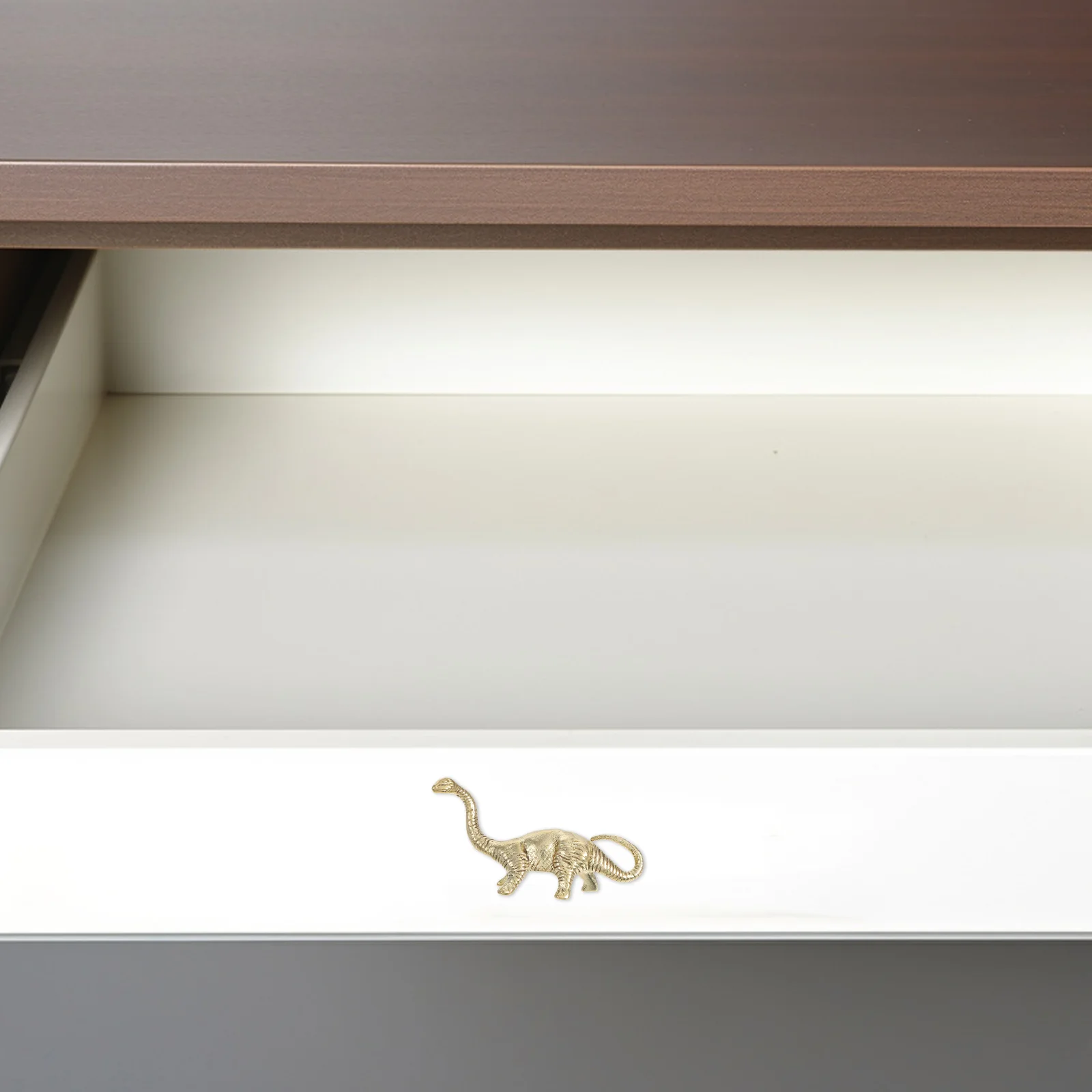 Dinosaur Handle Dressers Gold Pulls Bookcase Statue Brass Knobs for Child Furniture Metal Drawer