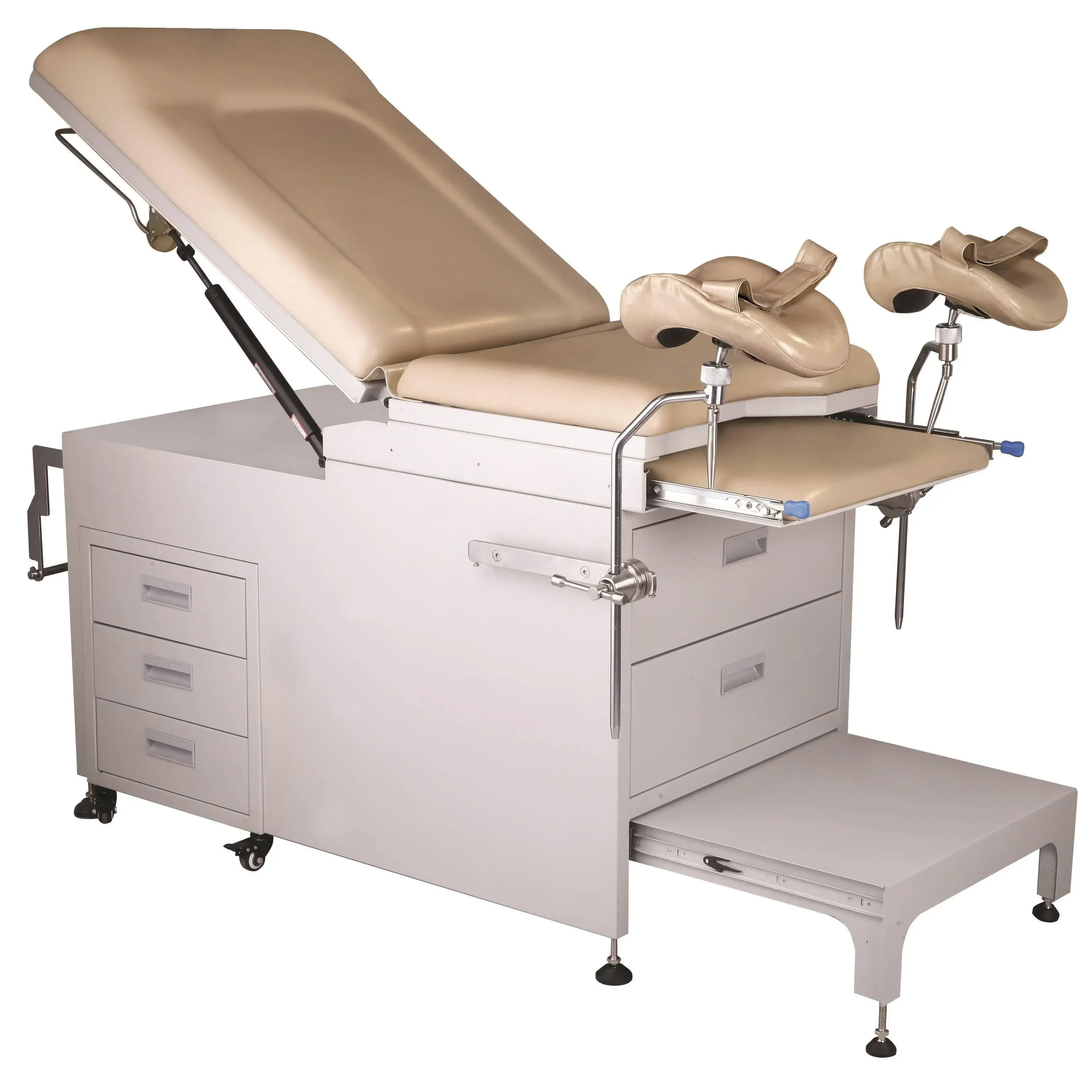 

gynaecology and obstetric high quality manual box-type exmiantion diagnosis and treatment table with cabinet