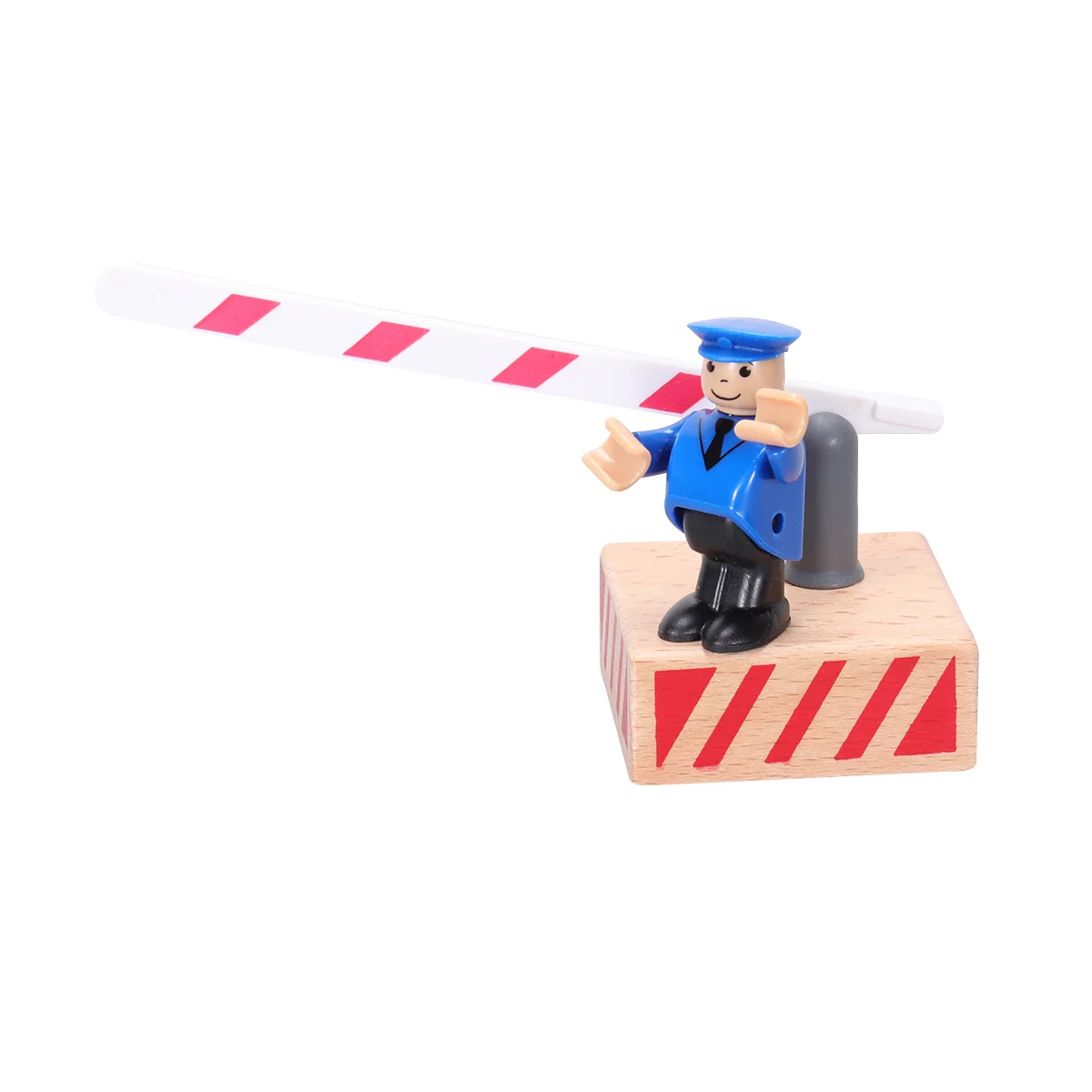 Balustrade de barrage routier en bois, 36 + mois, Imitation mobile, accessoires de jeu de circulation, cadeau d'éducation précoce