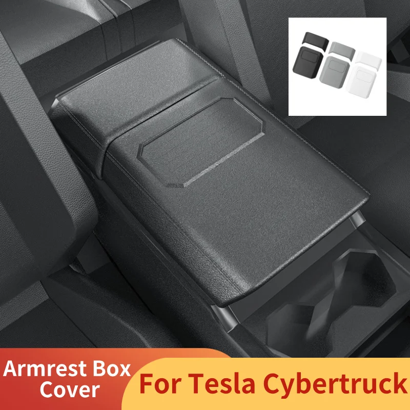 

Защитный чехол для подлокотника для Tesla Cybertruck 2024-2026, декоративный противоскользящий защитный чехол из ТПЭ, аксессуары для интерьера автомобиля
