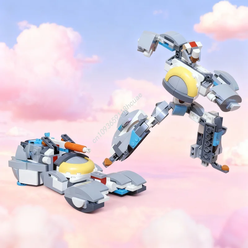 

281 деталь MOC Конструктор «Трансформер-Летающая машина» (альтернативная сборка), модель 3 в 1, развивающая игрушка, конструктор из блоков, рождественский подарок, идея для самостоятельной сборки