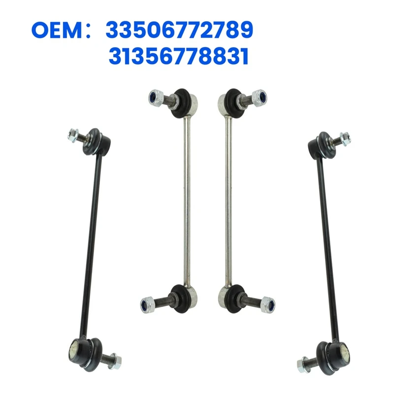 

4 Pcs Suspension Kit Front & Rear Sway Bar End Links For Mini Cooper R50 R53 R55 R56 2007-2014 33506772789 31356778831