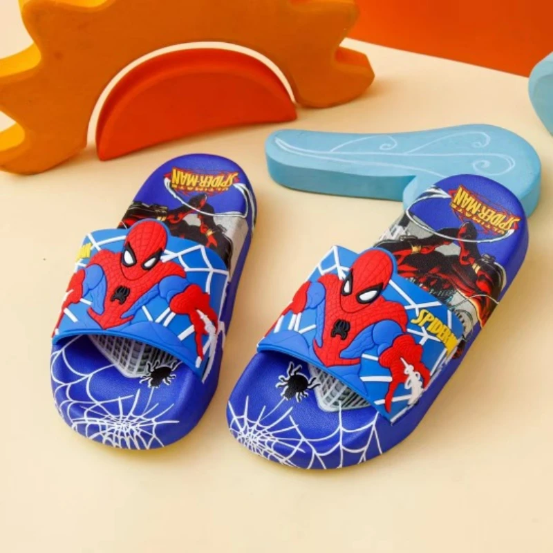 Children\'s Slippers Summer Boys\' Cartoon Home Indoor Anti slip Soft Sole Baby Slippers Boys\' Girls\' Slippers Bathroom Shoes Size