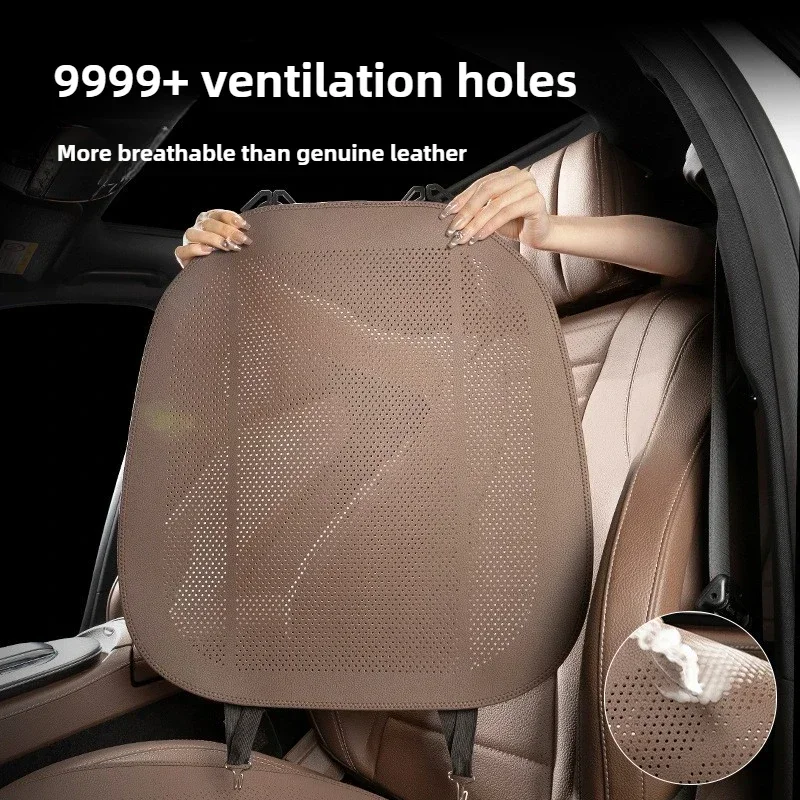 

Car Seat Cushion Universal Four-season One-piece Half-pack Seat Ventilated and Breathable Summer Rear Seat Cushion Cover Set