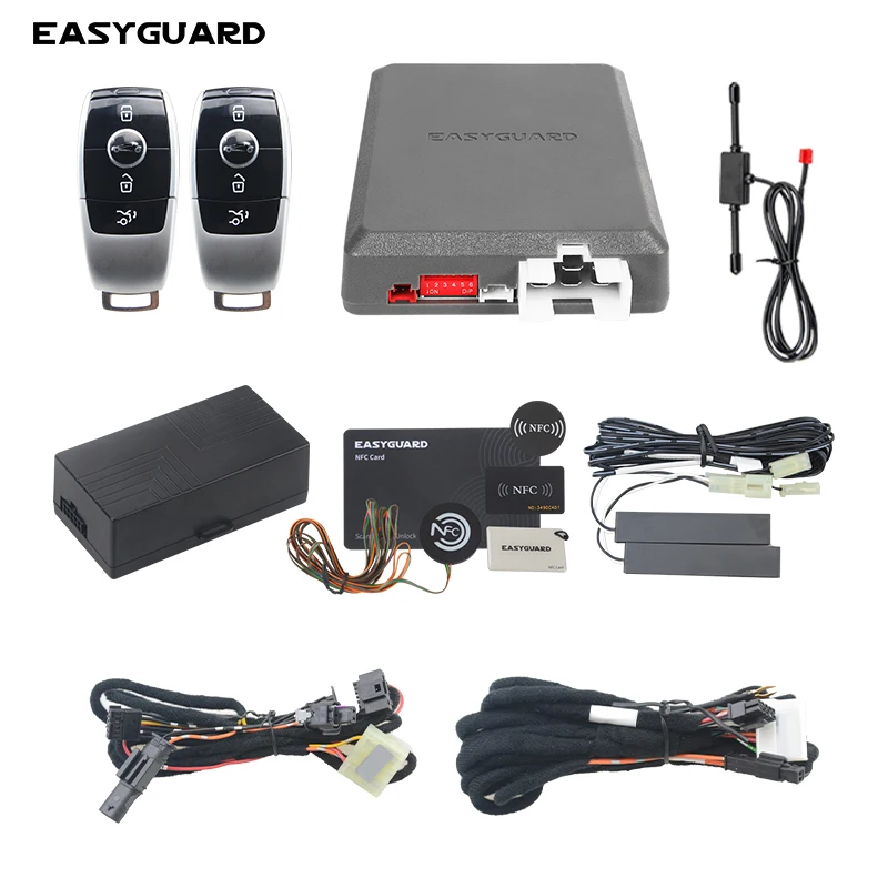 EASYGUARD CANBUS KeylessEntry Remote Starter With Optional APP control Fit for Mecedes Benz GLC X253, W205, W213 Start Button 