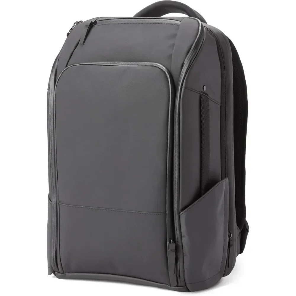 home.20L Water Resistant Laptop Bag - TSA-Ready Expandable Black Backpack