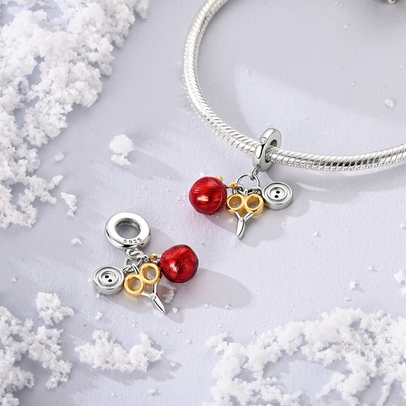 925 Sterling Silver Yacht Celebration Graduation Lucky Pig Bank Beaded Bracelet Fit Original DIY Jewelry Making Women's Gifts
