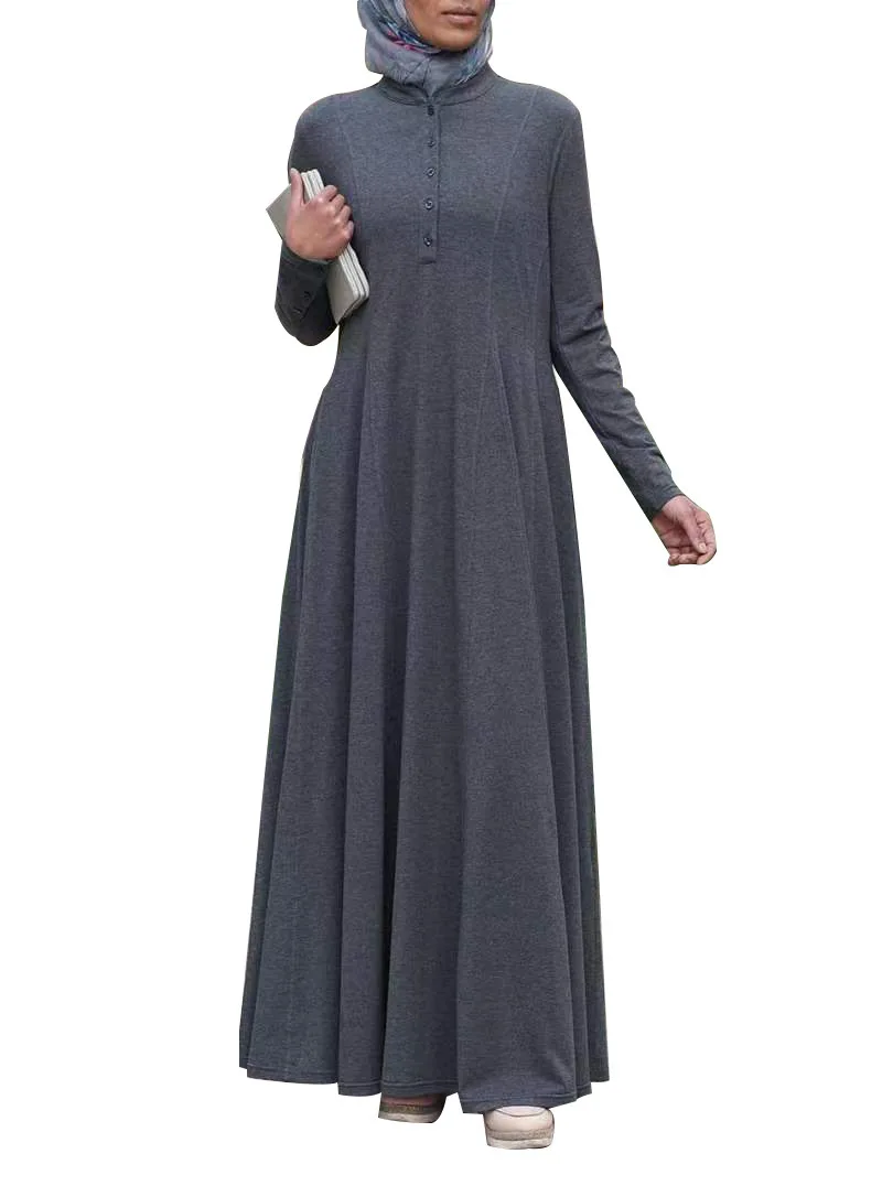 Islamic Clothing Robe Robe Femme Musulmane Loose Fit Arabic Dubai Kaftan Abaya Dress for Women Muslim Fashion Djelaba