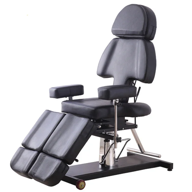 High quality treatment bed tattoo beauty massage chair with height and backrest adjustable tattoo folding chair